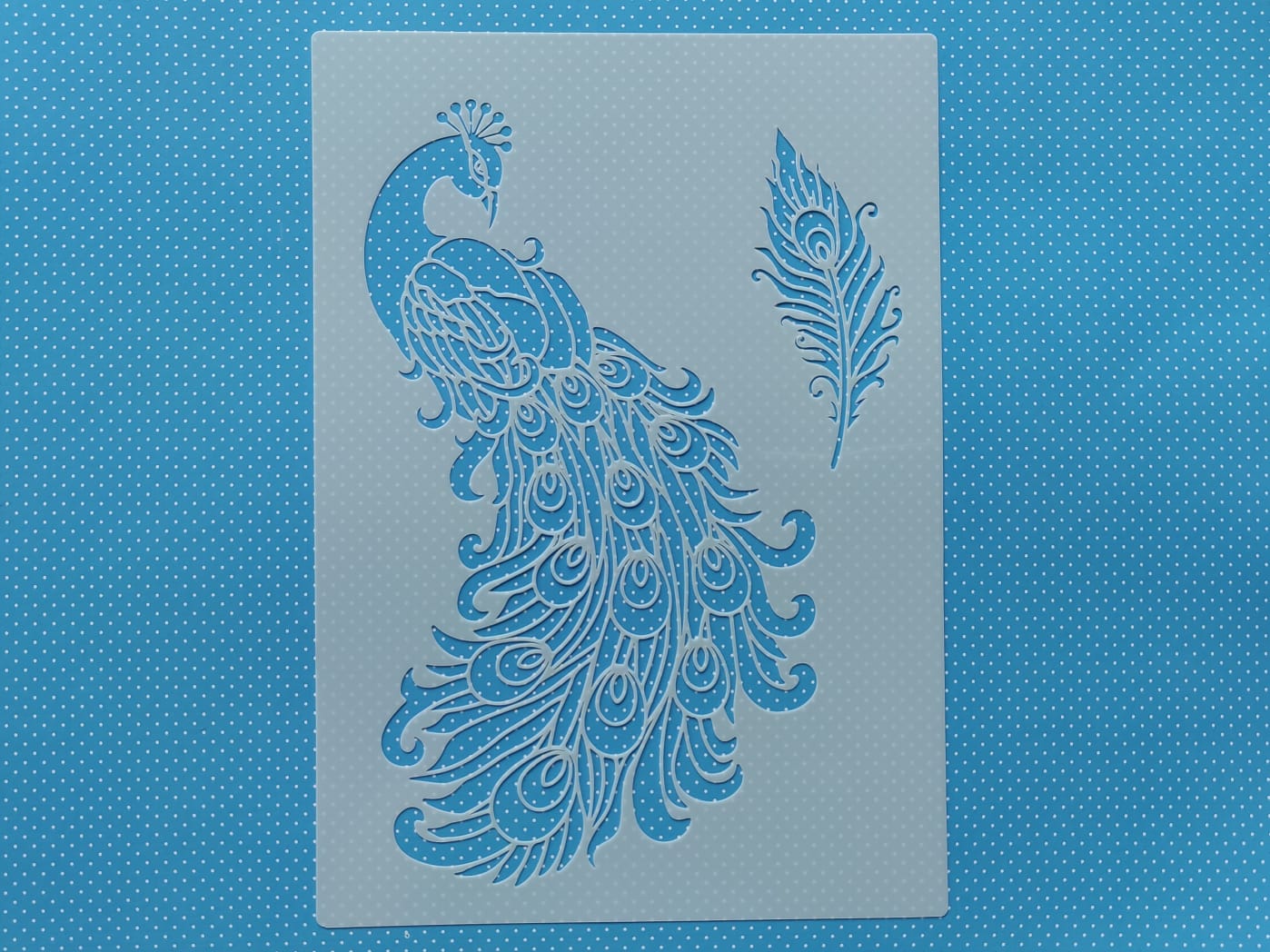Peacock stencil