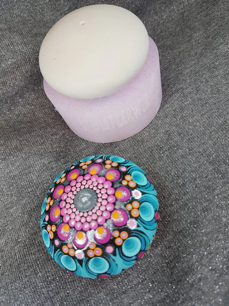 Silikonform Mandalastein 5,4 cm