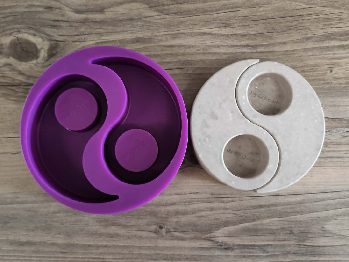 Silikonform Teelichthalter Yin Yang