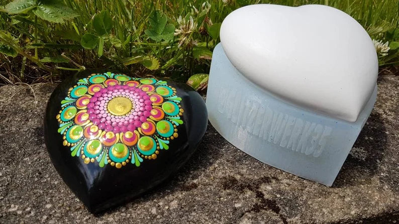 Silikonform Herz 10 cm