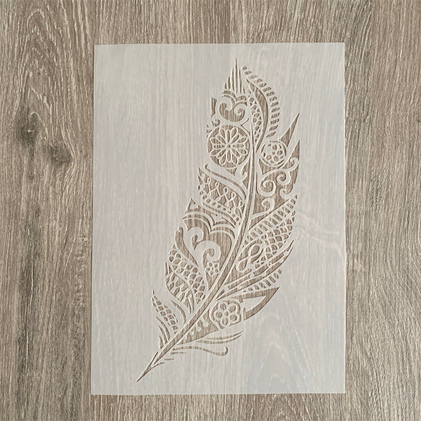 stencil feather