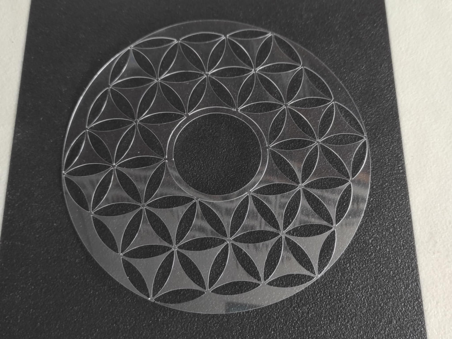 Schablone Lebensblume Räucherstäbchenhalter