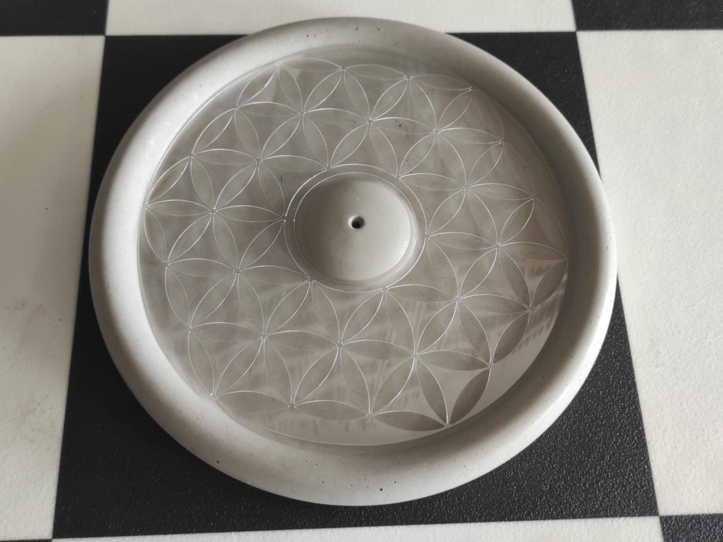 Schablone Lebensblume Räucherstäbchenhalter