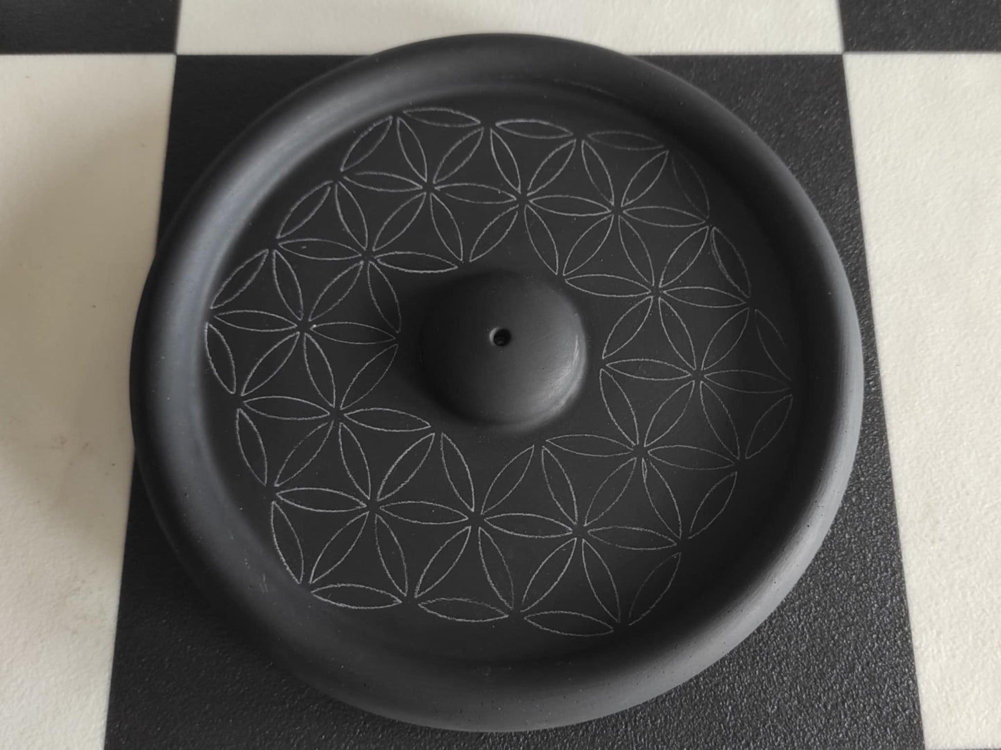 Schablone Lebensblume Räucherstäbchenhalter