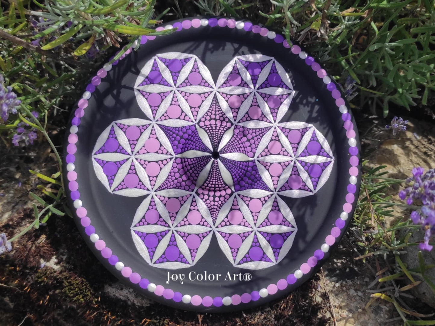 Schablone Lebensblume Räucherstäbchenhalter