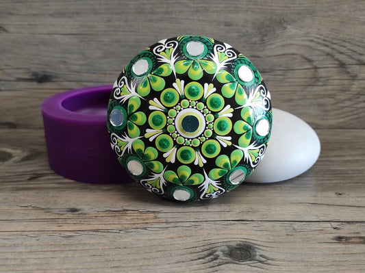 Silikonform Mandala Stein - 10 cm