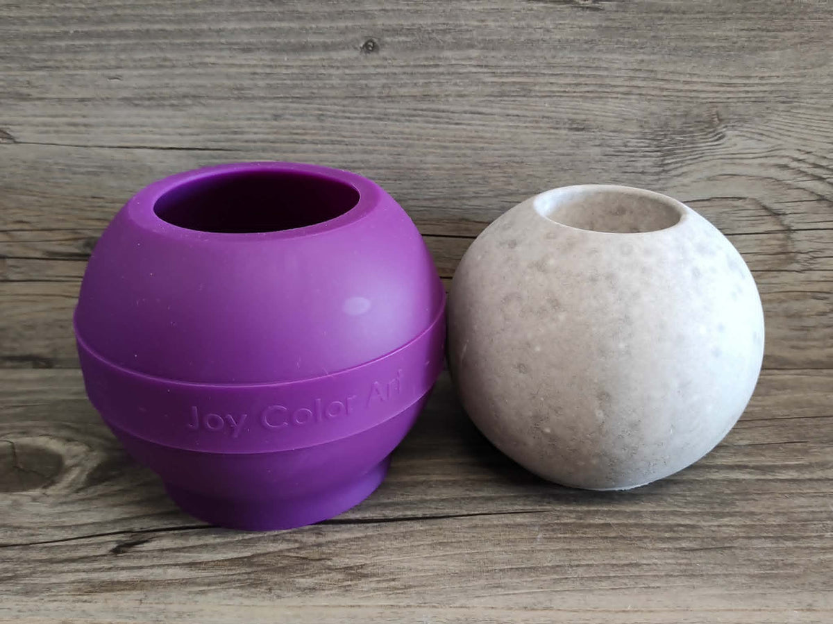 Silikonform Teelichthalter Kugel - 10 cm