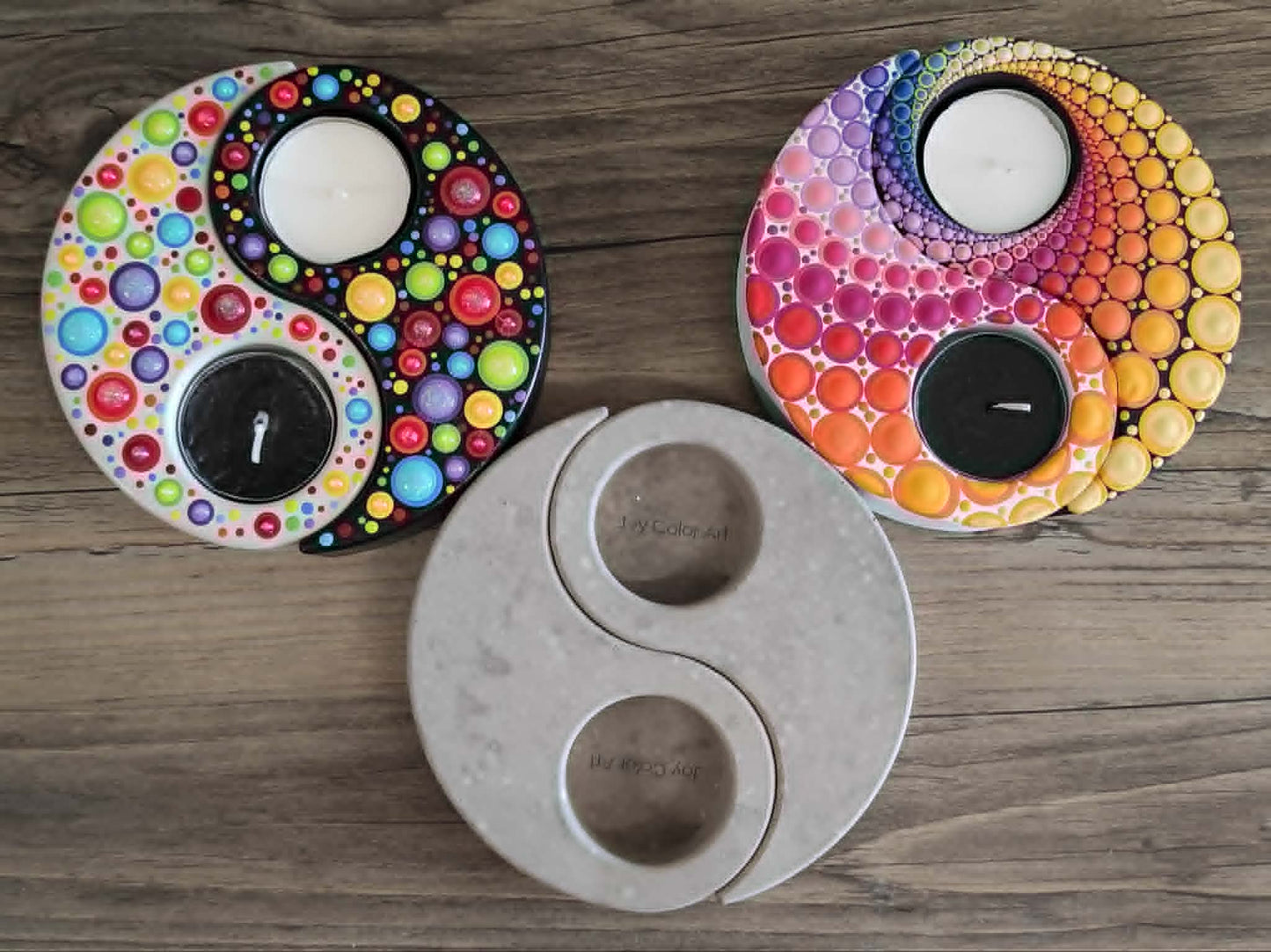 Silikonform Teelichthalter Yin Yang