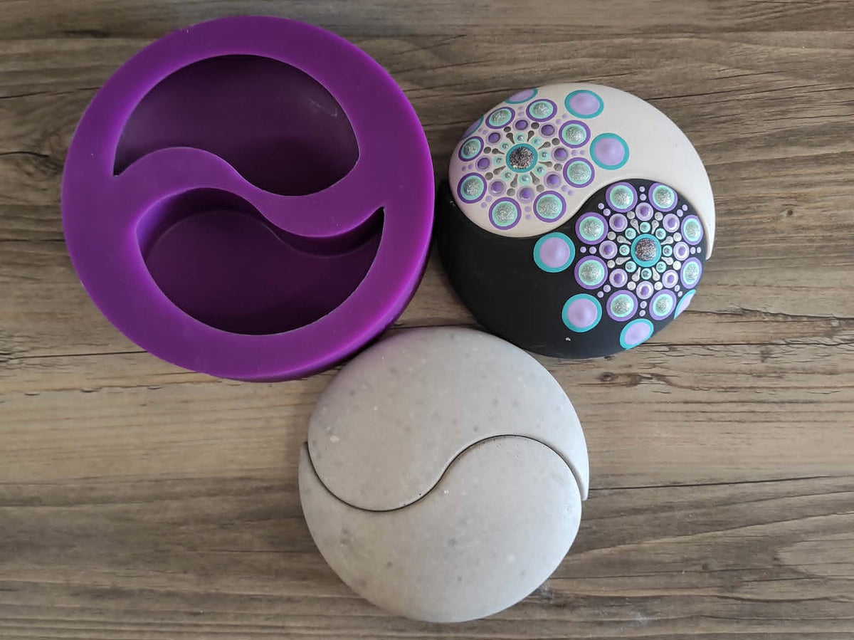 Silikonform Yin Yang