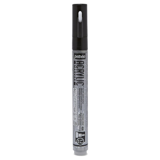 Pebeo Acryl Marker 1,2 mm - Precios Silver