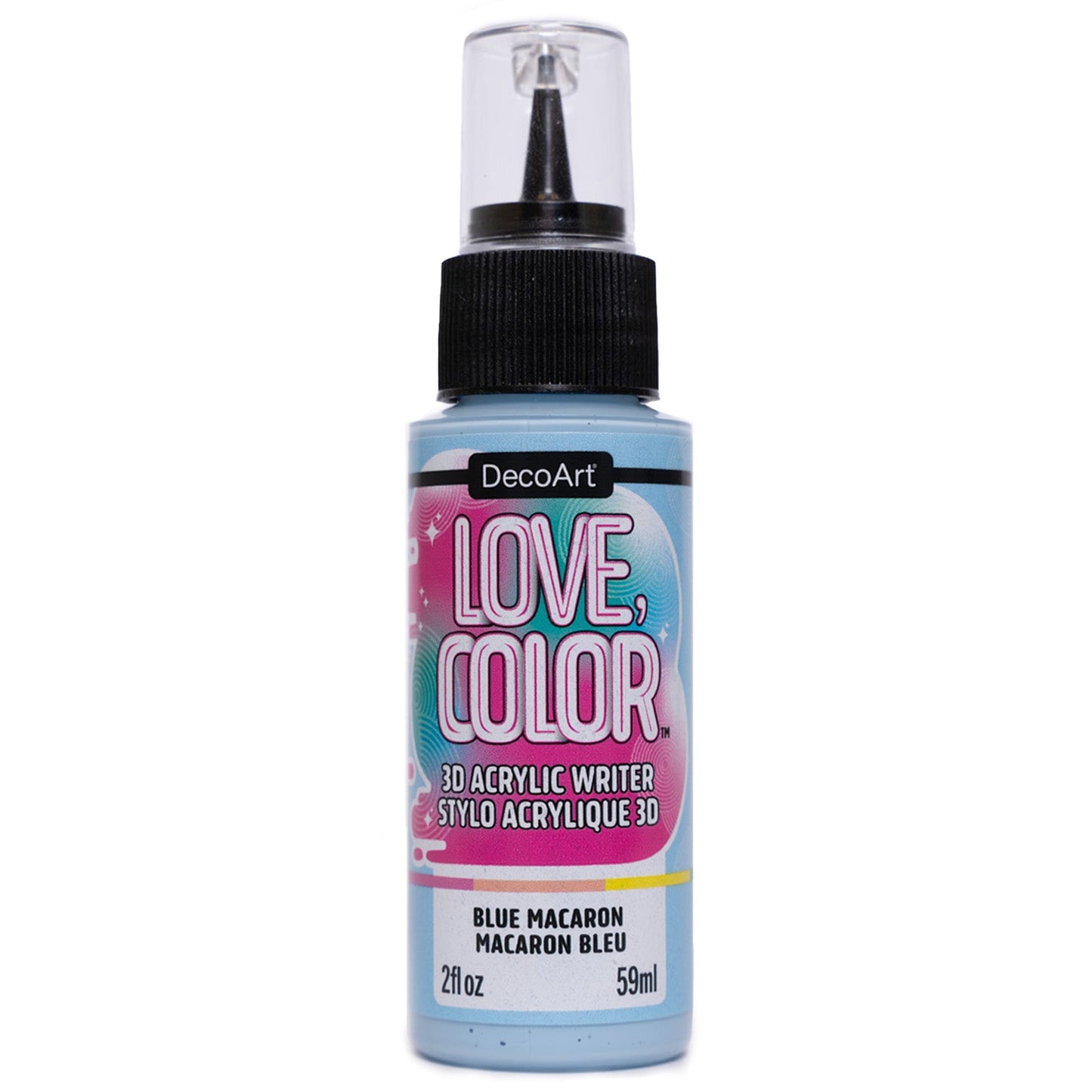 Love, Color 3D Acrylic Writers - Blue Macaron