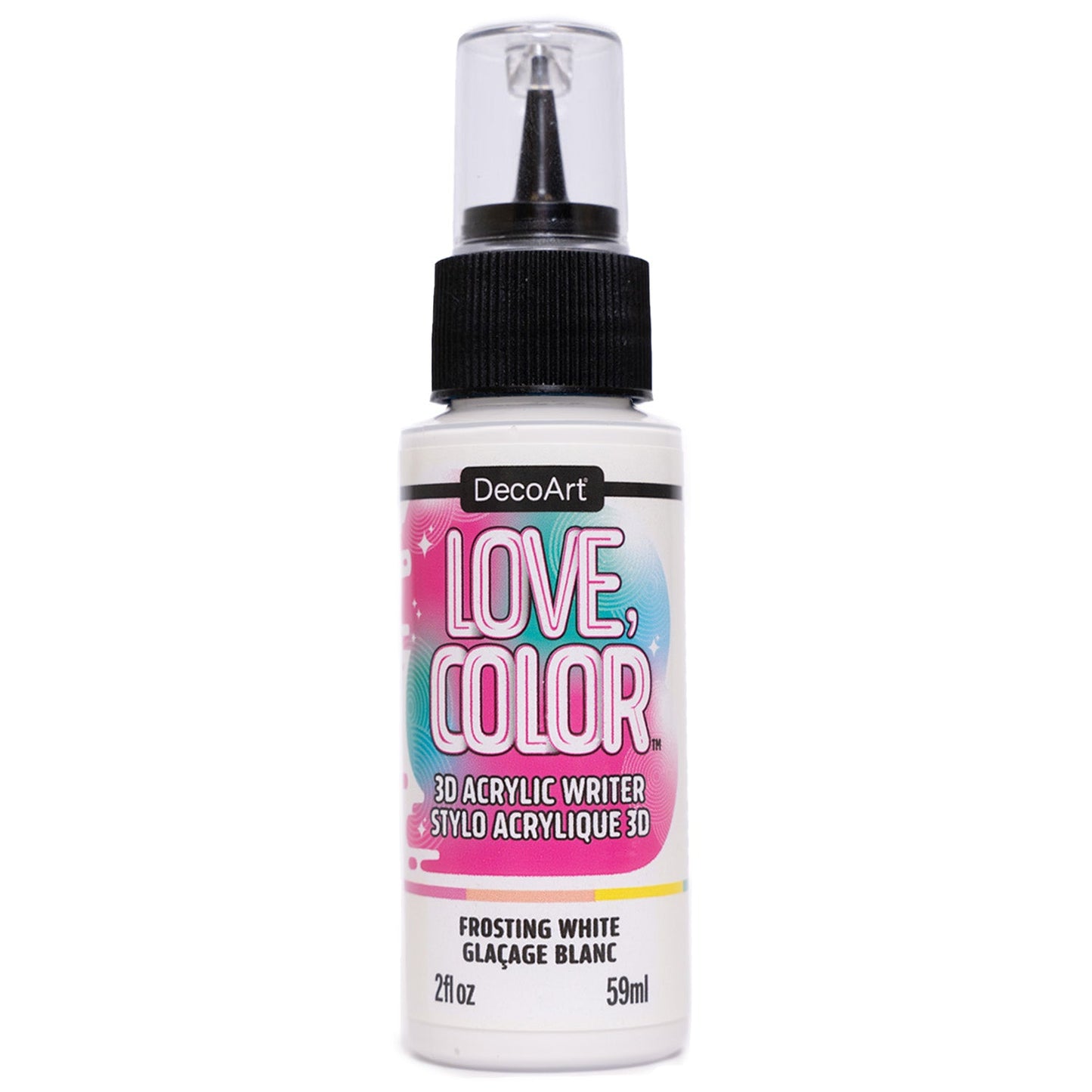 Love, Color 3D Acrylic Writers - Frosting White
