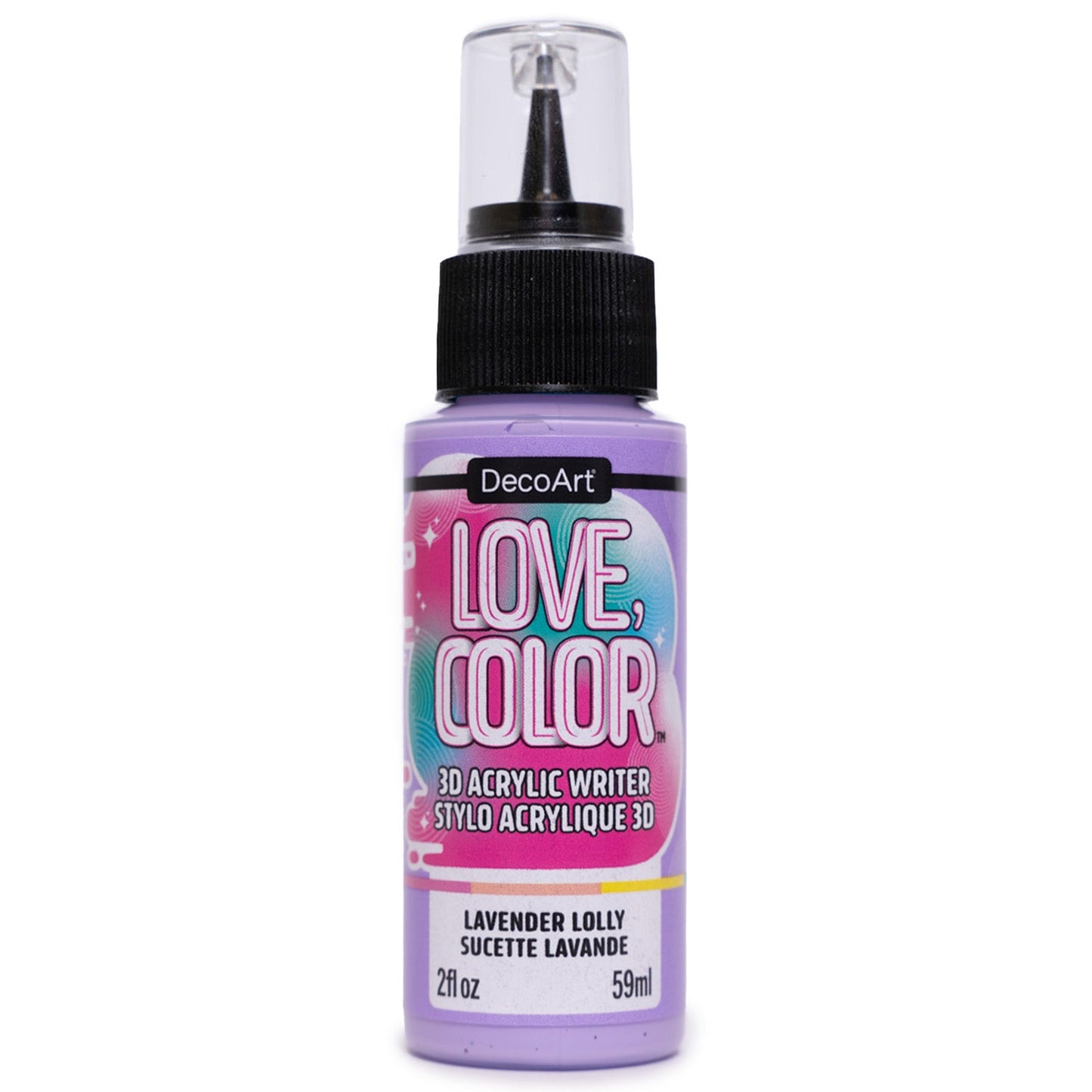 Love, Color 3D Acrylic Writers - Lavender Lolly