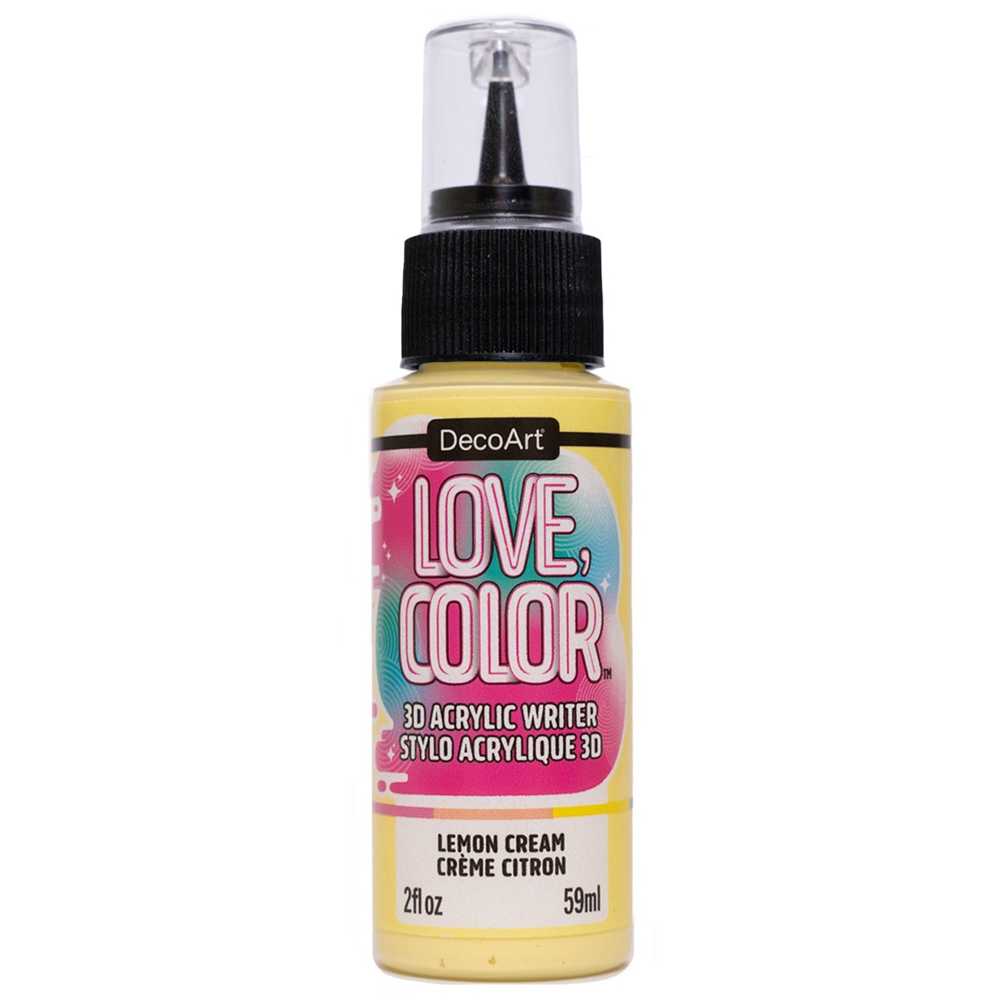 Love, Color 3D Acrylic Writers - Lemon Cream
