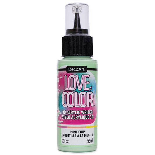 Love, Color 3D Acrylic Writers - Mint Chip