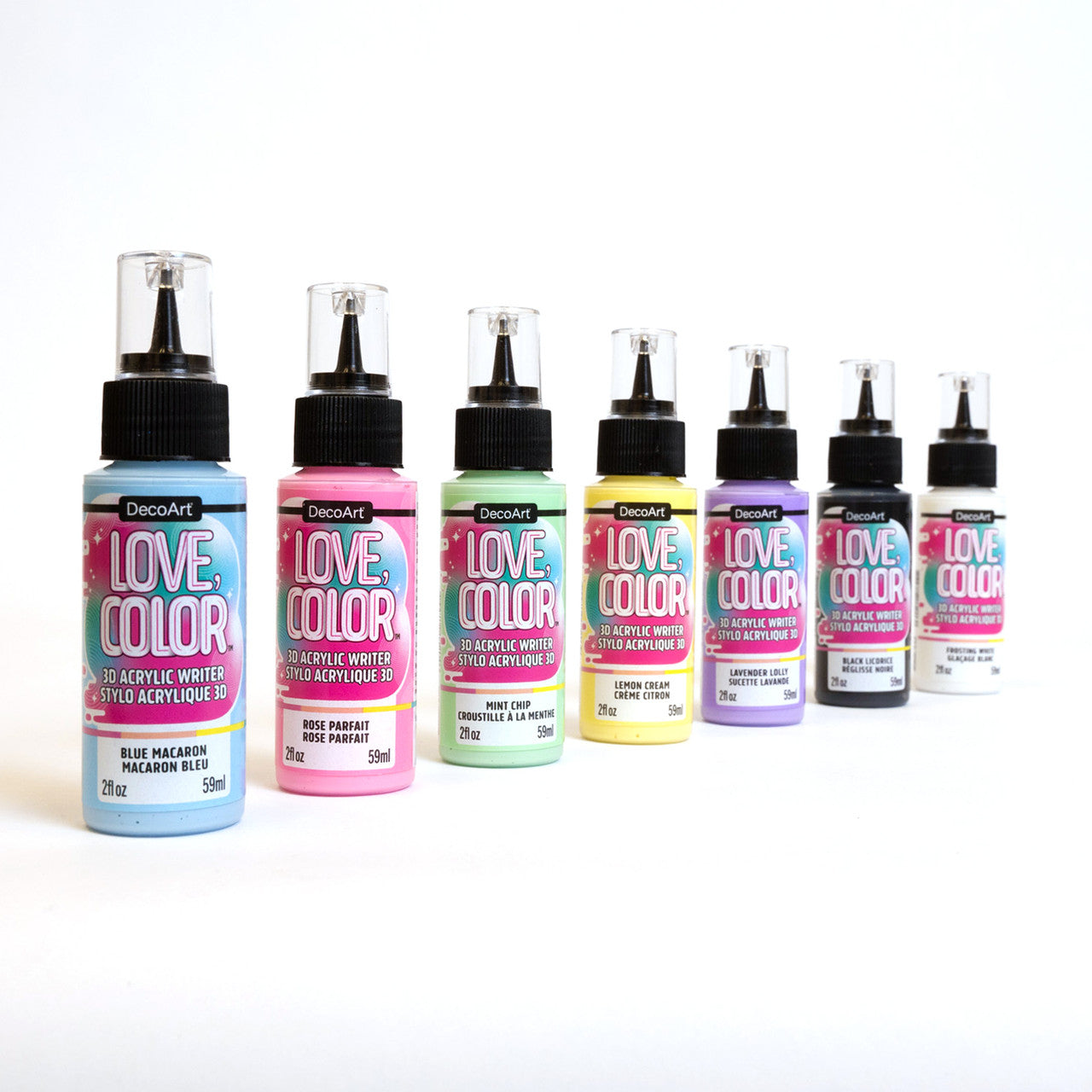 Love, Color 3D Acrylic Writers - Rose Parfait