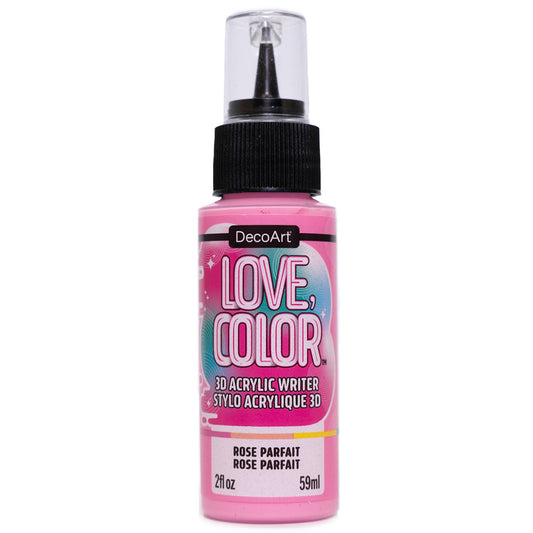 Love, Color 3D Acrylic Writers - Rose Parfait