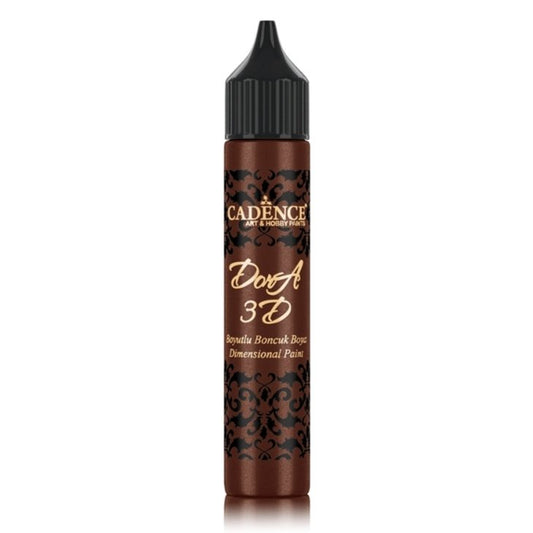 Dora 3D Metallic - Chestnut
