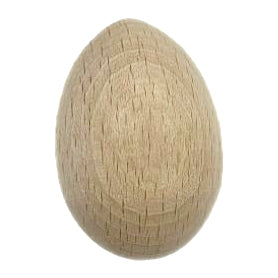 Holz Eier -  2 Stück