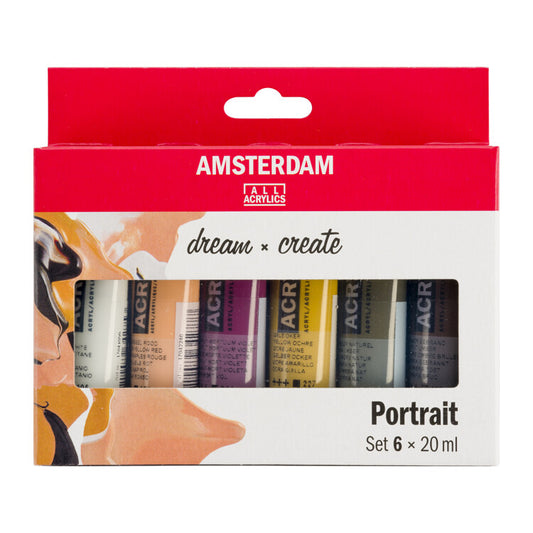 Amsterdam Standard Acrylic Colors 6 x 20 ml - Portrait