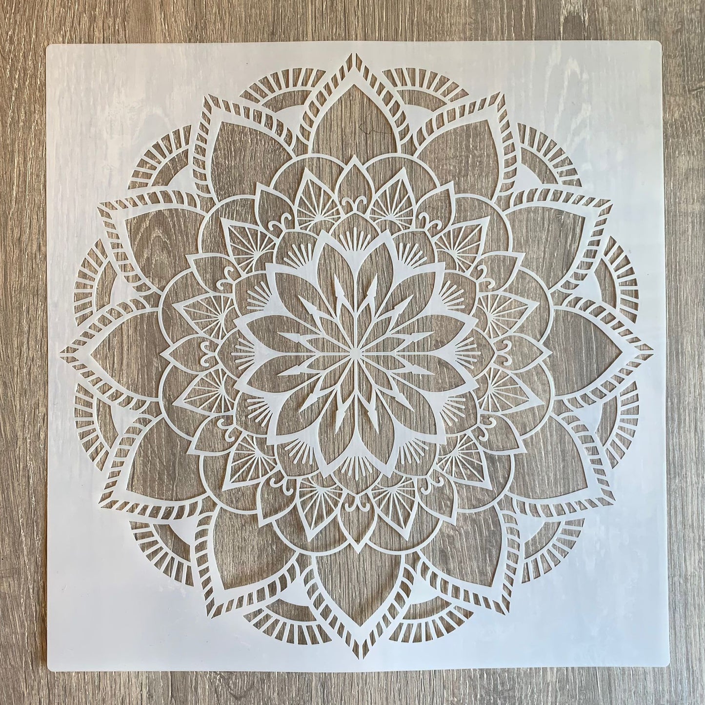 Mandala stencil petals