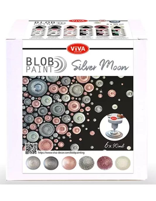 Blob paint set - Silver Moon